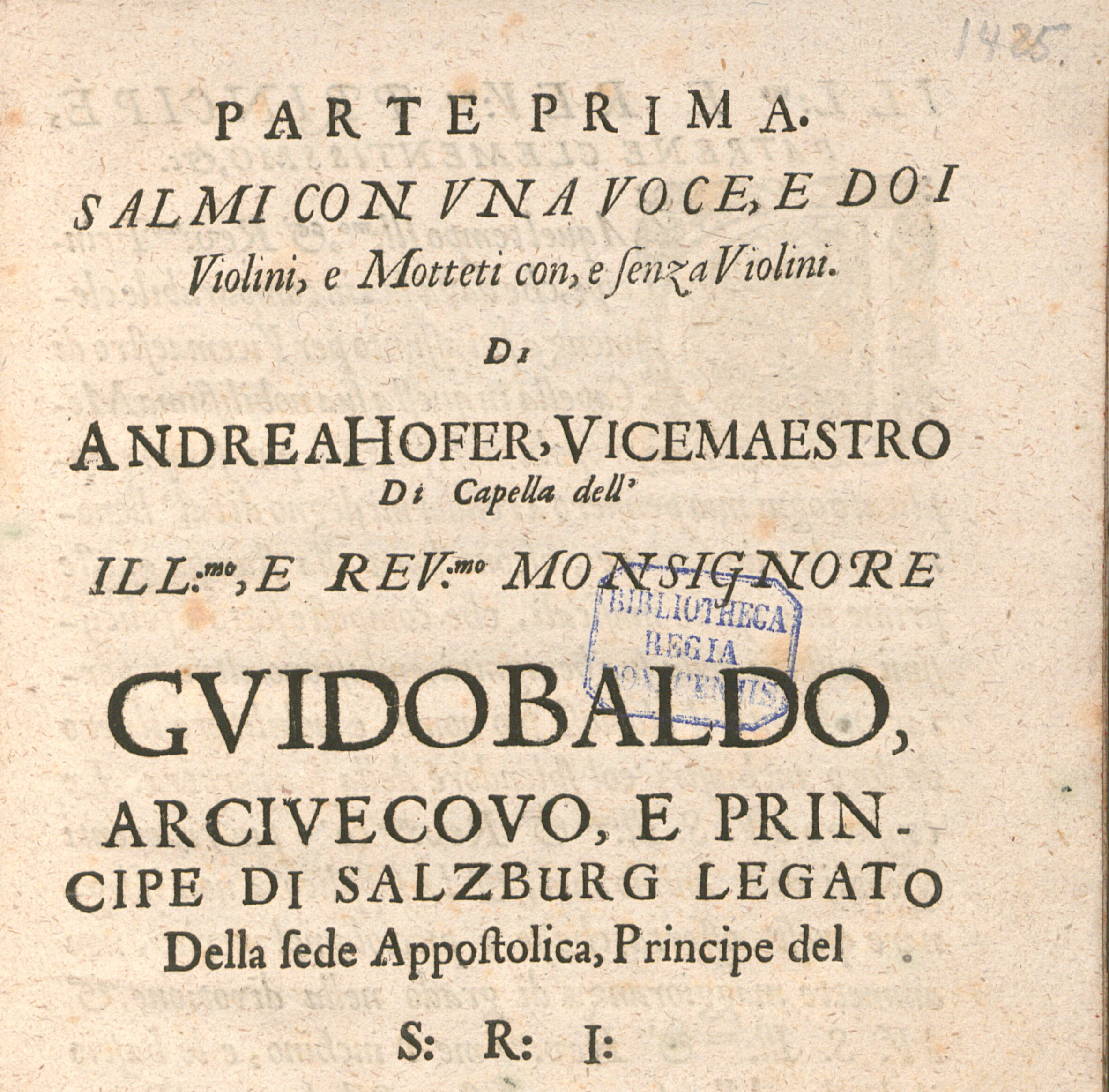Manuscript page of a seventeenth-century print